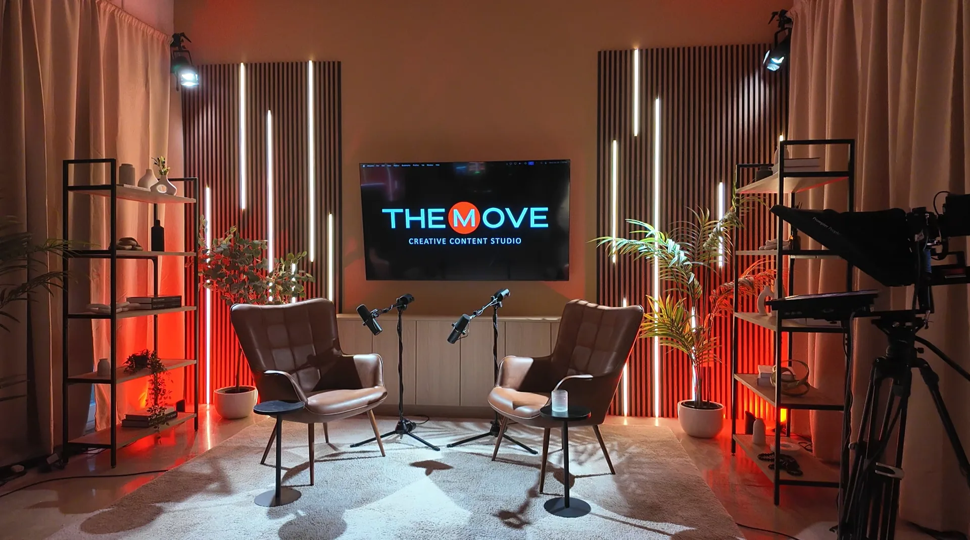 An interview in progress on The Icon Set at The Move Miami